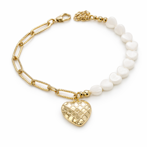 Pulseras Love in Pearl ByOut