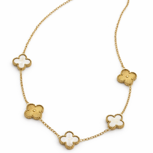 Gargantillas Clover Gold Diamond