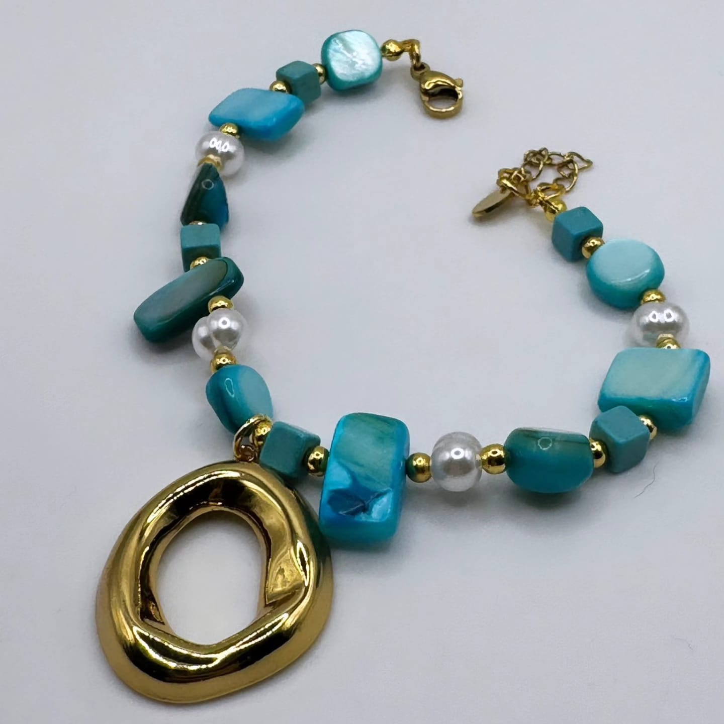 Pulsera Ovalo Turquesa - Imagen 2