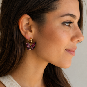 Pendientes Mariposas De Colores